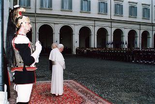 Visita ufficiale di S.S. Giovanni Paolo II al Quirinale