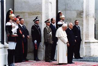 Visita ufficiale di S.S. Giovanni Paolo II al Quirinale