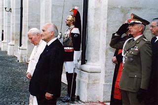 Visita ufficiale di S.S. Giovanni Paolo II al Quirinale