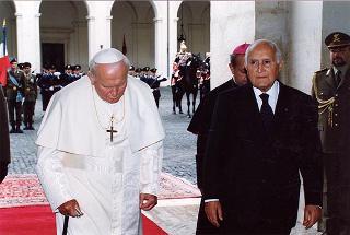 Visita ufficiale di S.S. Giovanni Paolo II al Quirinale