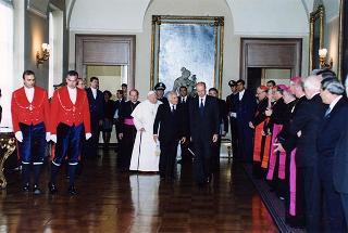 Visita ufficiale di S.S. Giovanni Paolo II al Quirinale