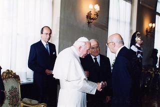 Visita ufficiale di S.S. Giovanni Paolo II al Quirinale