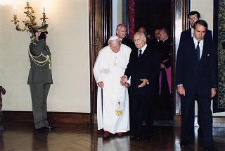 Visita ufficiale di S.S. Giovanni Paolo II al Quirinale