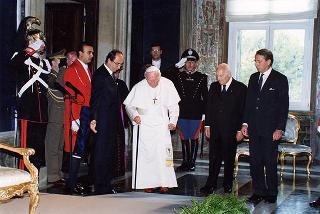 Visita ufficiale di S.S. Giovanni Paolo II al Quirinale