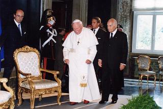 Visita ufficiale di S.S. Giovanni Paolo II al Quirinale