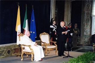Visita ufficiale di S.S. Giovanni Paolo II al Quirinale