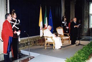 Visita ufficiale di S.S. Giovanni Paolo II al Quirinale