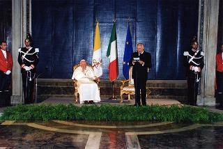 Visita ufficiale di S.S. Giovanni Paolo II al Quirinale