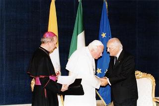 Visita ufficiale di S.S. Giovanni Paolo II al Quirinale