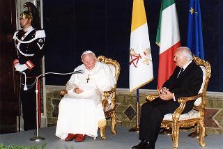 Visita ufficiale di S.S. Giovanni Paolo II al Quirinale