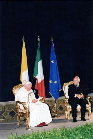 Visita ufficiale di S.S. Giovanni Paolo II al Quirinale