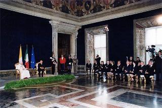 Visita ufficiale di S.S. Giovanni Paolo II al Quirinale