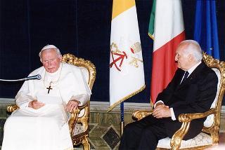 Visita ufficiale di S.S. Giovanni Paolo II al Quirinale