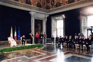 Visita ufficiale di S.S. Giovanni Paolo II al Quirinale