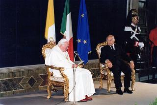 Visita ufficiale di S.S. Giovanni Paolo II al Quirinale
