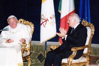 Visita ufficiale di S.S. Giovanni Paolo II al Quirinale