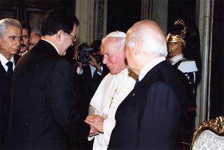 Visita ufficiale di S.S. Giovanni Paolo II al Quirinale
