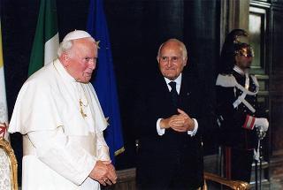 Visita ufficiale di S.S. Giovanni Paolo II al Quirinale