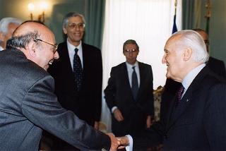 Roma, Palazzo dei Marescialli: intervento del Presidente della Repubblica alla riunione del CSM per il commiato del primo presidente della Corte Suprema di Cassazione prof. Vittorio Sgroi