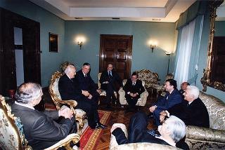 Roma, Palazzo dei Marescialli: intervento del Presidente della Repubblica alla riunione del CSM per il commiato del primo presidente della Corte Suprema di Cassazione prof. Vittorio Sgroi