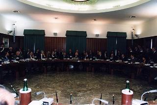 Roma, Palazzo dei Marescialli: intervento del Presidente della Repubblica alla riunione del CSM per il commiato del primo presidente della Corte Suprema di Cassazione prof. Vittorio Sgroi