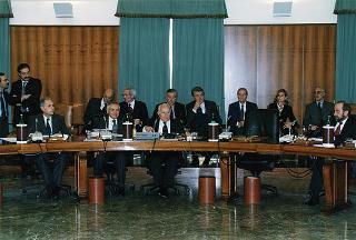 Roma, Palazzo dei Marescialli: intervento del Presidente della Repubblica alla seduta del CSM per l'elezione del nuovo primo presidente della Corte Suprema di Cassazione