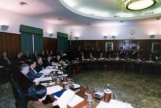 Roma, Palazzo dei Marescialli: intervento del Presidente della Repubblica alla seduta del CSM per l'elezione del nuovo primo presidente della Corte Suprema di Cassazione