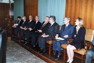 Roma, Palazzo dei Marescialli: intervento del Presidente della Repubblica alla seduta del CSM per l'elezione del nuovo primo presidente della Corte Suprema di Cassazione