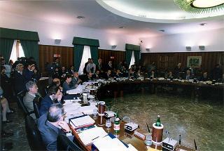 Roma, Palazzo dei Marescialli: intervento del Presidente della Repubblica alla seduta del CSM per l'elezione del nuovo primo presidente della Corte Suprema di Cassazione