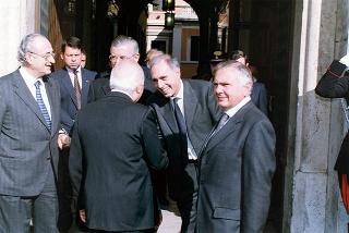 Roma, Palazzo dei Marescialli: intervento del Presidente della Repubblica alla seduta del CSM per l'elezione del nuovo primo presidente della Corte Suprema di Cassazione