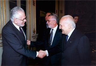 Prof. Amos Luzzato, nuovo presidente dell'Unione Comunità Ebraiche Italiane, e la Giunta dell'Unione