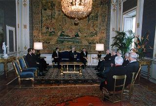 Prof. Amos Luzzato, nuovo presidente dell'Unione Comunità Ebraiche Italiane, e la Giunta dell'Unione