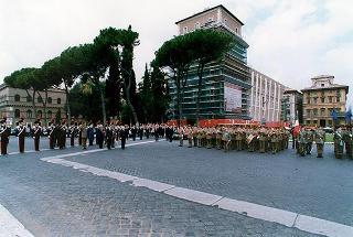 Roma, Altare della Patria: deposizione di una corona d'alloro, da parte del Presidente della Repubblica, in occasione della Giornata dell'Unità Nazionale e delle Forze Armate