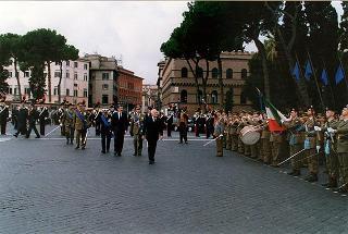 Roma, Altare della Patria: deposizione di una corona d'alloro, da parte del Presidente della Repubblica, in occasione della Giornata dell'Unità Nazionale e delle Forze Armate