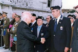 Roma, Altare della Patria: deposizione di una corona d'alloro, da parte del Presidente della Repubblica, in occasione della Giornata dell'Unità Nazionale e delle Forze Armate
