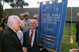 Roma, Mausoleo Ardeatino: deposizione di una corona d'alloro, da parte del Presidente della Repubblica, in occasione della Giornata dell'Unità Nazionale e delle Forze Armate