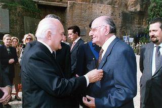 Roma, Mausoleo Ardeatino: deposizione di una corona d'alloro, da parte del Presidente della Repubblica, in occasione della Giornata dell'Unità Nazionale e delle Forze Armate