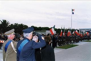 Bari: intervento del Presidente della Repubblica per la deposizione di una corona d'alloro al Sacrario dei Caduti d'Oltremare, in occasione della Giornata dell'Unità Nazionale e delle Forze Armate