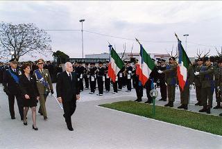 Bari: intervento del Presidente della Repubblica per la deposizione di una corona d'alloro al Sacrario dei Caduti d'Oltremare, in occasione della Giornata dell'Unità Nazionale e delle Forze Armate