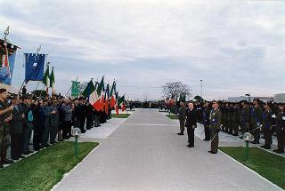 Bari: intervento del Presidente della Repubblica per la deposizione di una corona d'alloro al Sacrario dei Caduti d'Oltremare, in occasione della Giornata dell'Unità Nazionale e delle Forze Armate