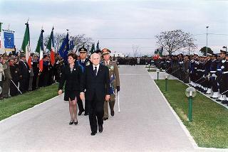 Bari: intervento del Presidente della Repubblica per la deposizione di una corona d'alloro al Sacrario dei Caduti d'Oltremare, in occasione della Giornata dell'Unità Nazionale e delle Forze Armate