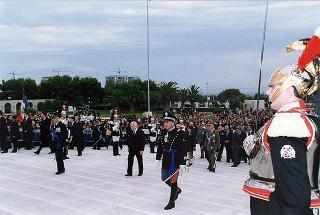 Bari: intervento del Presidente della Repubblica per la deposizione di una corona d'alloro al Sacrario dei Caduti d'Oltremare, in occasione della Giornata dell'Unità Nazionale e delle Forze Armate