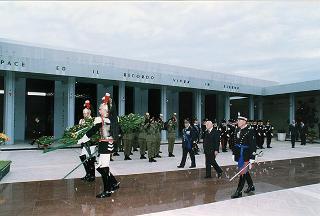 Bari: intervento del Presidente della Repubblica per la deposizione di una corona d'alloro al Sacrario dei Caduti d'Oltremare, in occasione della Giornata dell'Unità Nazionale e delle Forze Armate