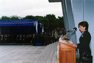 Bari: intervento del Presidente della Repubblica per la deposizione di una corona d'alloro al Sacrario dei Caduti d'Oltremare, in occasione della Giornata dell'Unità Nazionale e delle Forze Armate