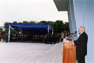 Bari: intervento del Presidente della Repubblica per la deposizione di una corona d'alloro al Sacrario dei Caduti d'Oltremare, in occasione della Giornata dell'Unità Nazionale e delle Forze Armate