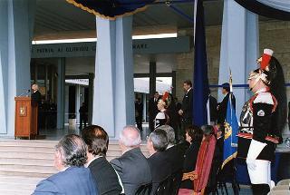 Bari: intervento del Presidente della Repubblica per la deposizione di una corona d'alloro al Sacrario dei Caduti d'Oltremare, in occasione della Giornata dell'Unità Nazionale e delle Forze Armate