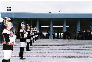 Bari: intervento del Presidente della Repubblica per la deposizione di una corona d'alloro al Sacrario dei Caduti d'Oltremare, in occasione della Giornata dell'Unità Nazionale e delle Forze Armate