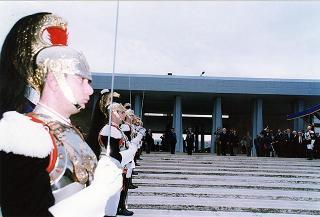 Bari: intervento del Presidente della Repubblica per la deposizione di una corona d'alloro al Sacrario dei Caduti d'Oltremare, in occasione della Giornata dell'Unità Nazionale e delle Forze Armate