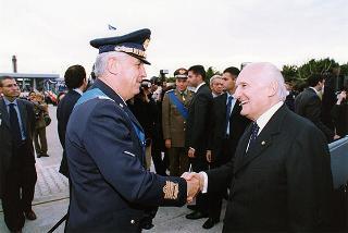 Bari: intervento del Presidente della Repubblica per la deposizione di una corona d'alloro al Sacrario dei Caduti d'Oltremare, in occasione della Giornata dell'Unità Nazionale e delle Forze Armate