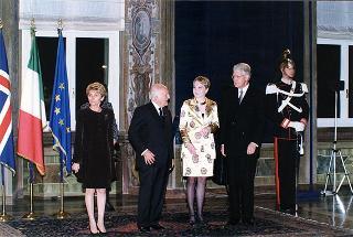 Visita ufficiale in Italia del Presidente della Repubblica d'Islanda Olafur Ragnar Grimsson e signora